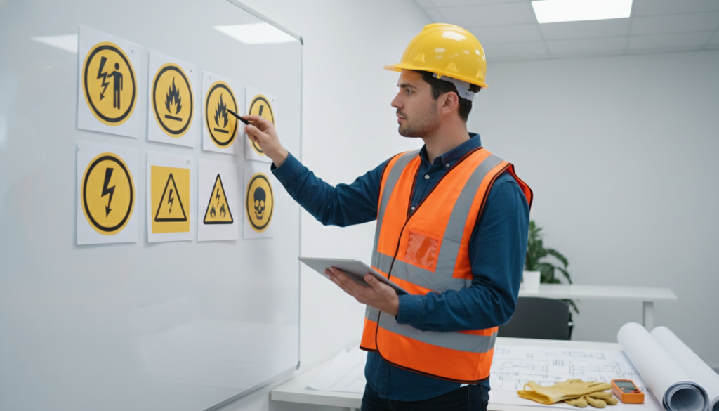 découvrez comment sélectionner efficacement vos pictogrammes de danger électrique en tenant compte des critères essentiels pour assurer la sécurité et la conformité.