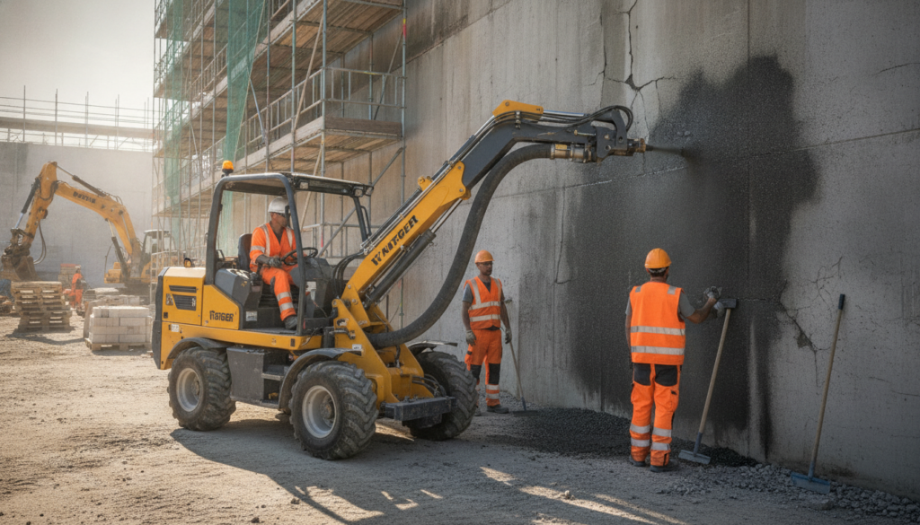 découvrez comment fonctionne un blow patcher et comprenez son utilité essentielle sur un chantier pour assurer des réparations rapides et efficaces des surfaces endommagées.